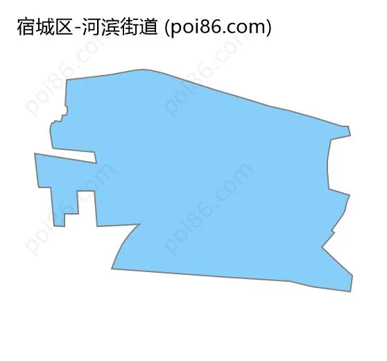 河滨街道边界地图
