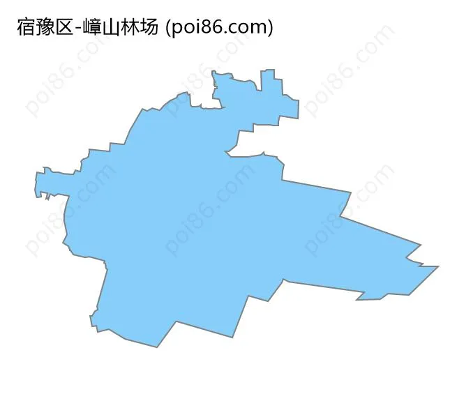 嶂山林场边界地图