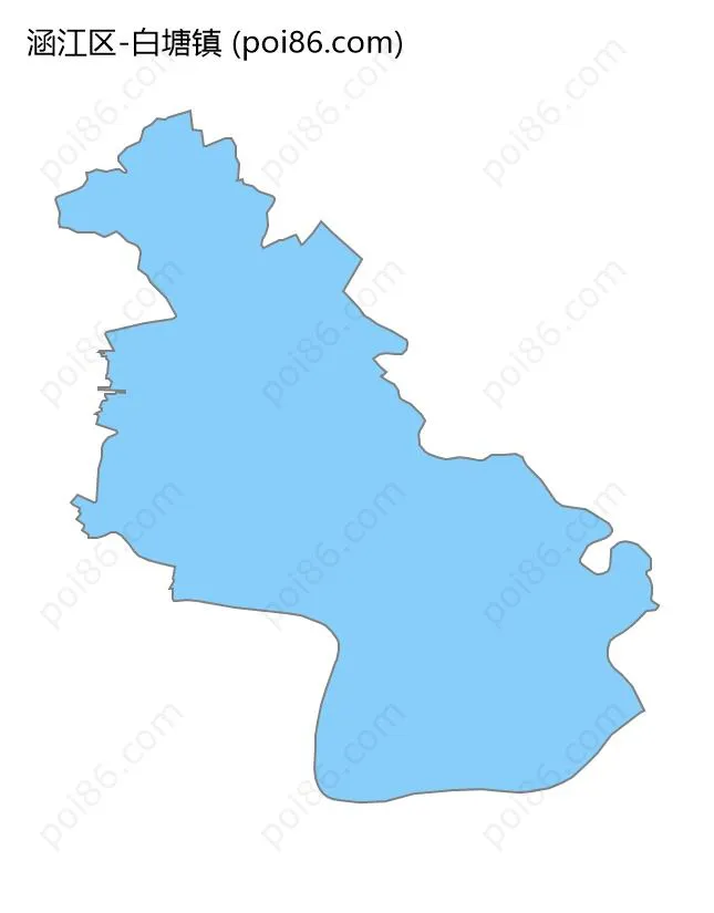 白塘镇边界地图