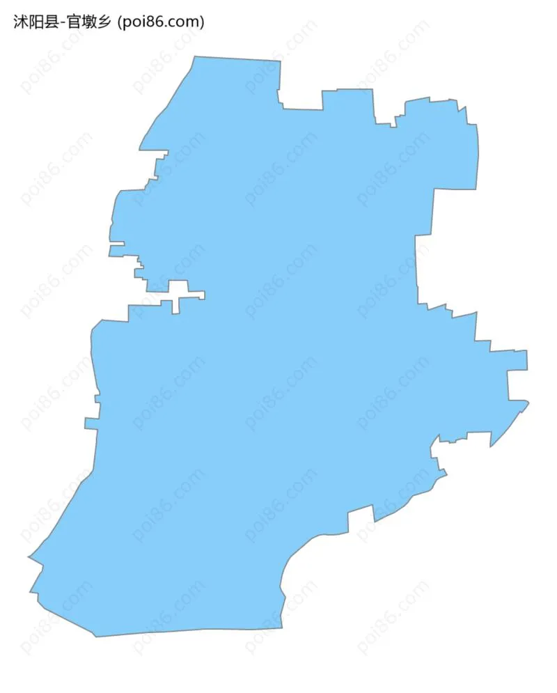 官墩乡边界地图