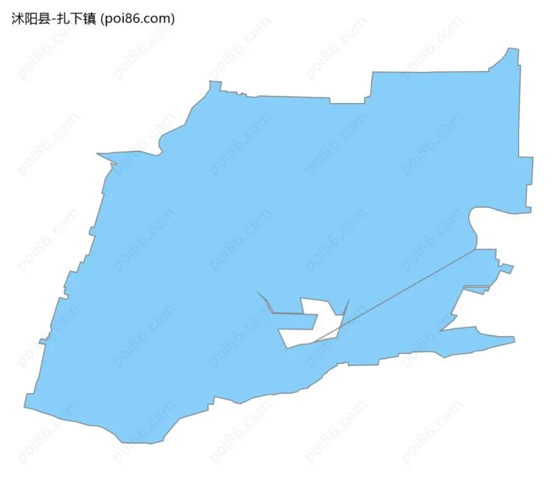 扎下镇边界地图