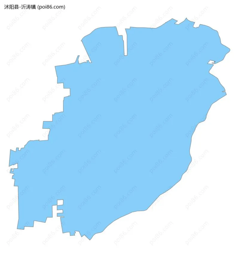 沂涛镇边界地图