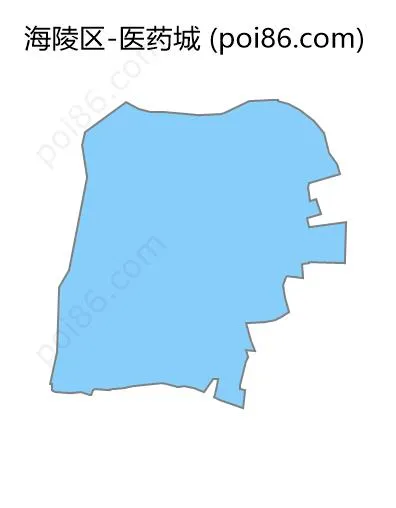 医药城边界地图