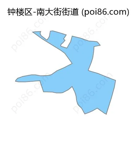 南大街街道边界地图