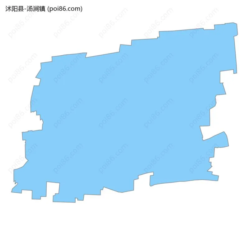 汤涧镇边界地图