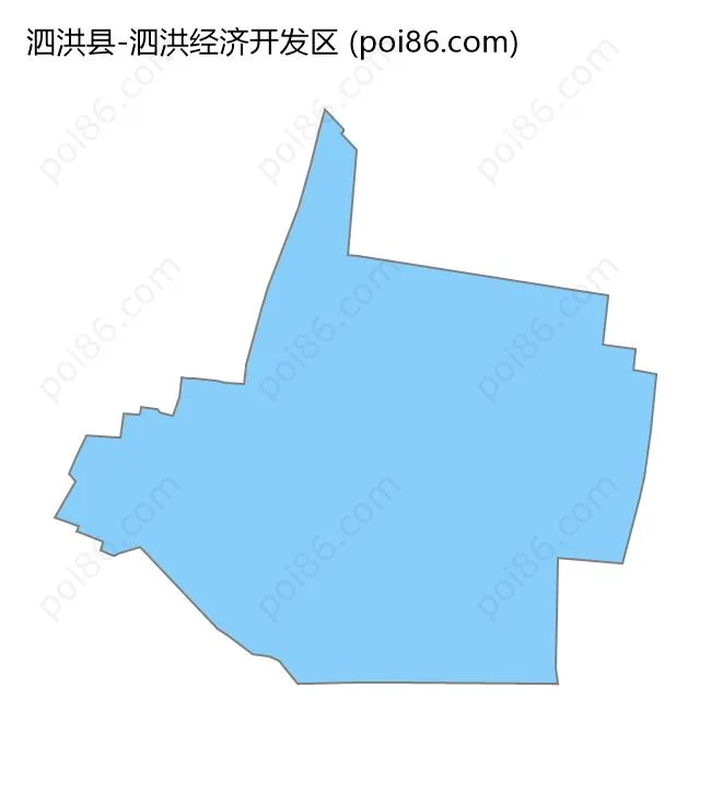 泗洪经济开发区边界地图