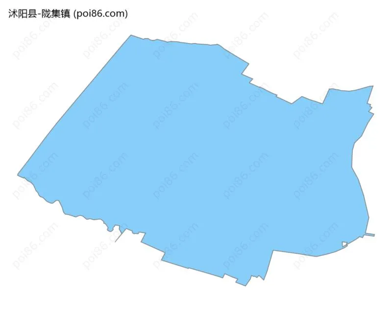 陇集镇边界地图