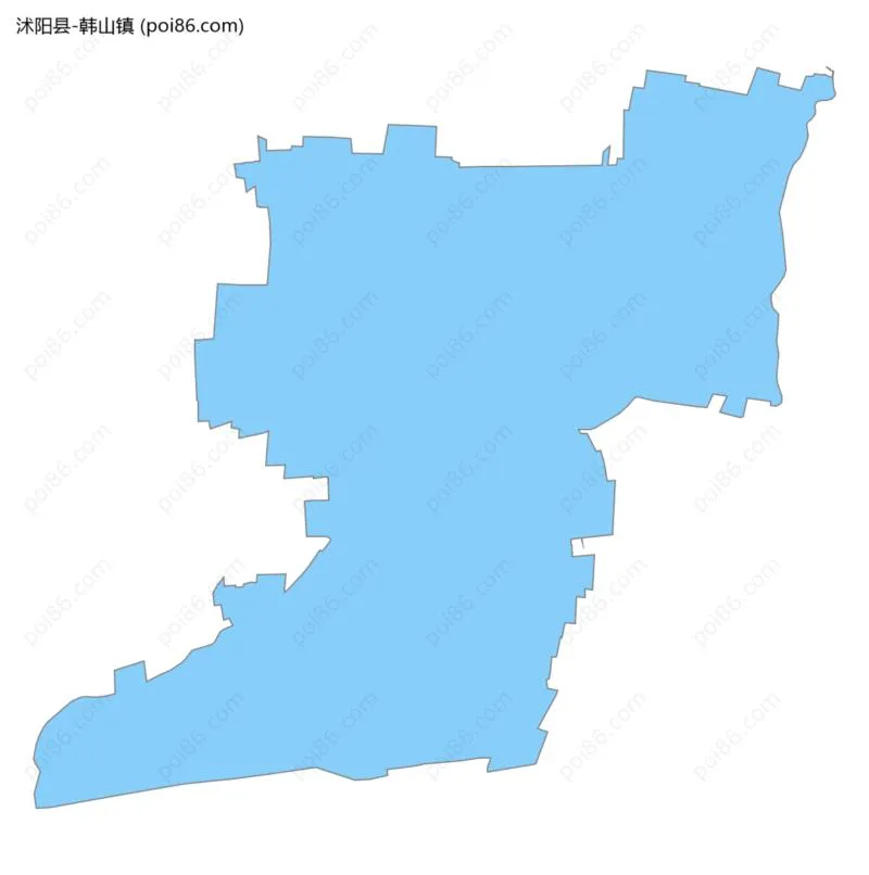 韩山镇边界地图