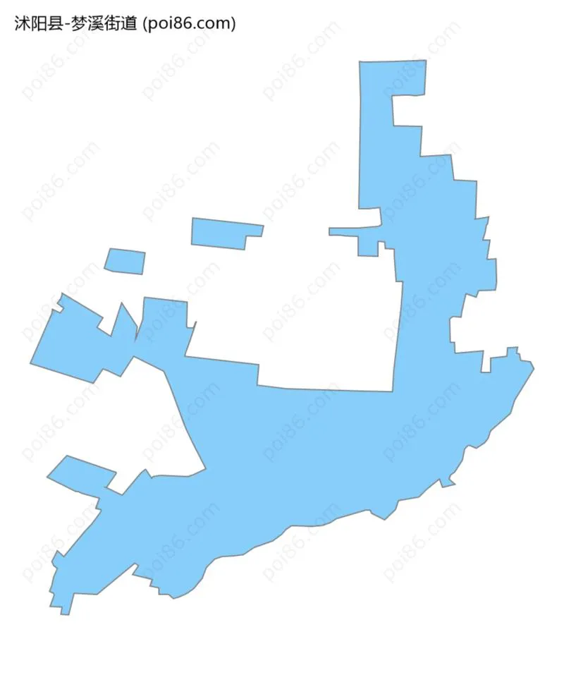 梦溪街道边界地图