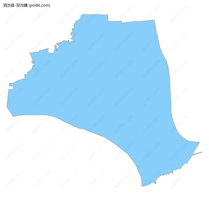 双沟镇边界地图