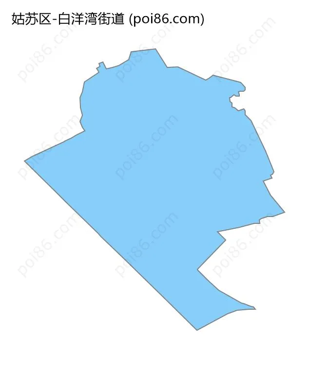 白洋湾街道边界地图