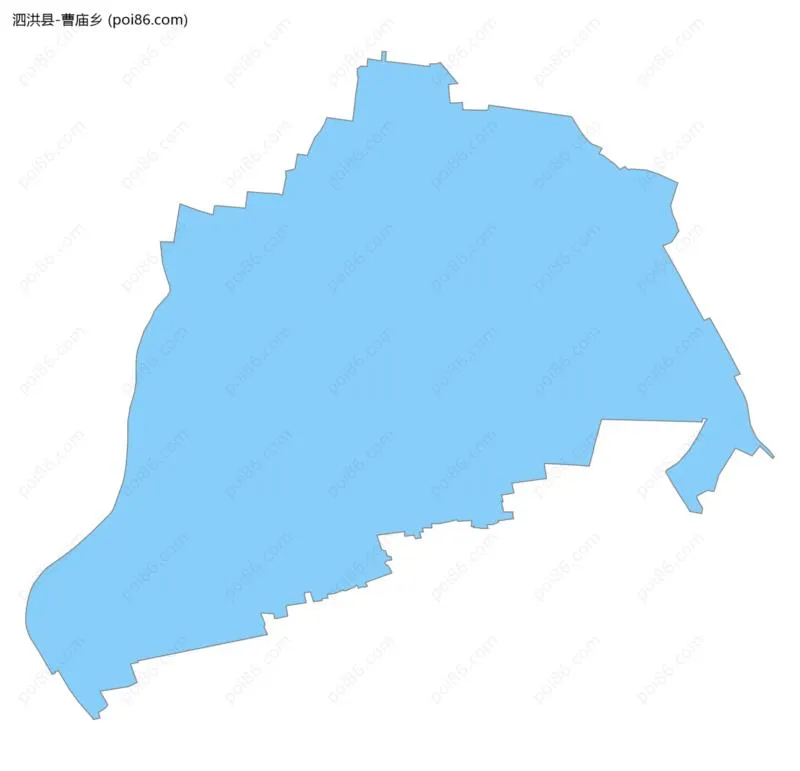 曹庙乡边界地图