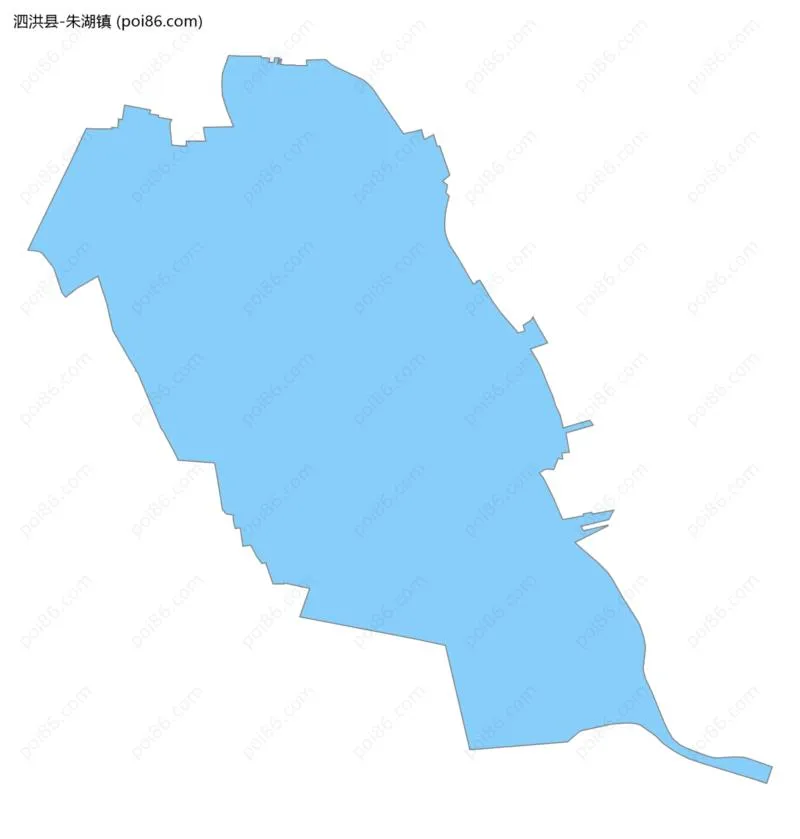 朱湖镇边界地图