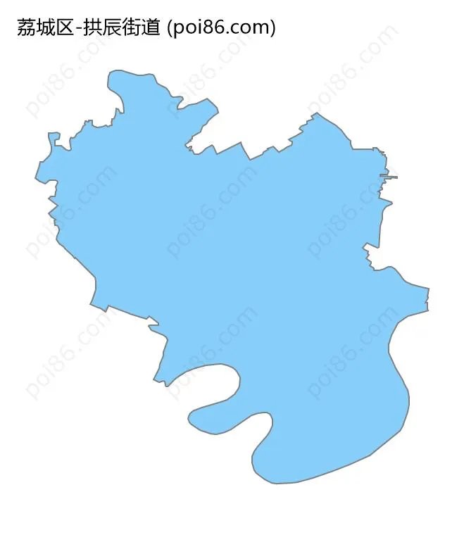 拱辰街道边界地图