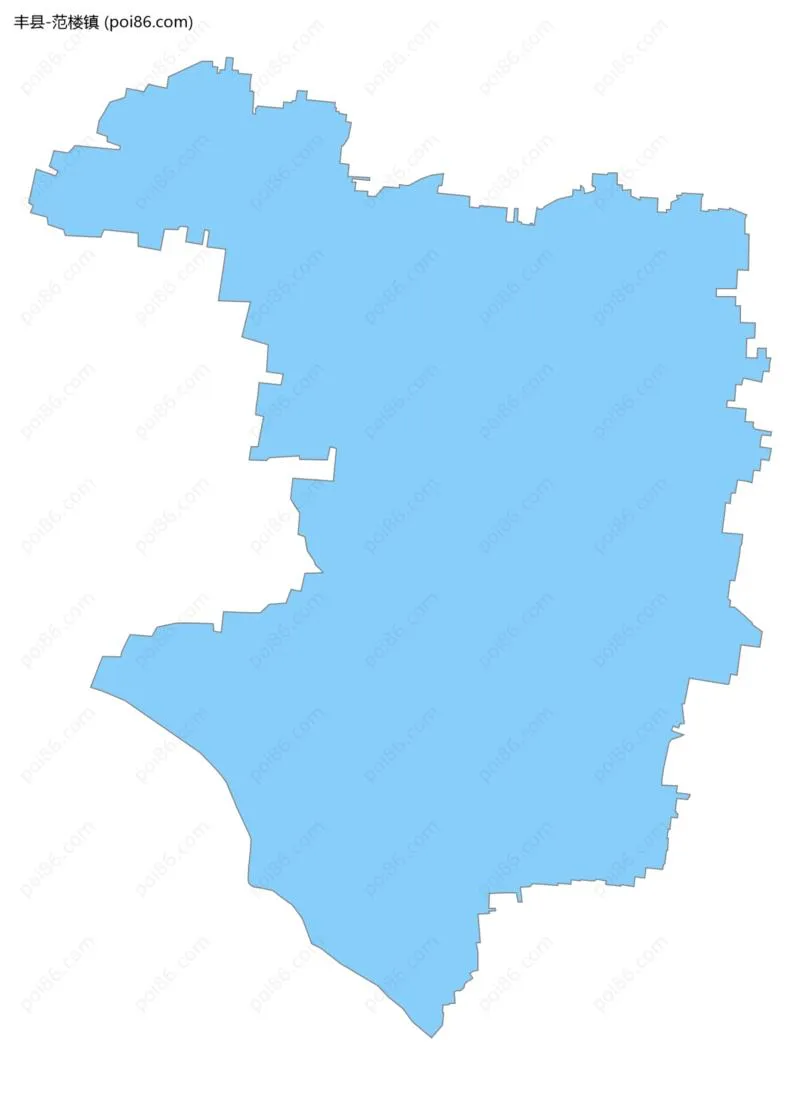 范楼镇边界地图