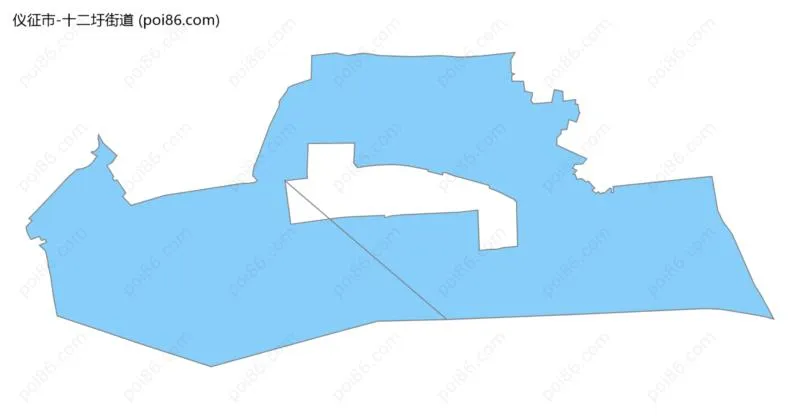 十二圩街道边界地图