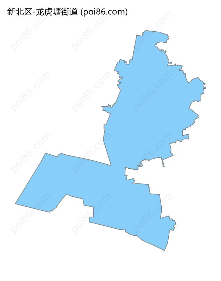 龙虎塘街道边界地图