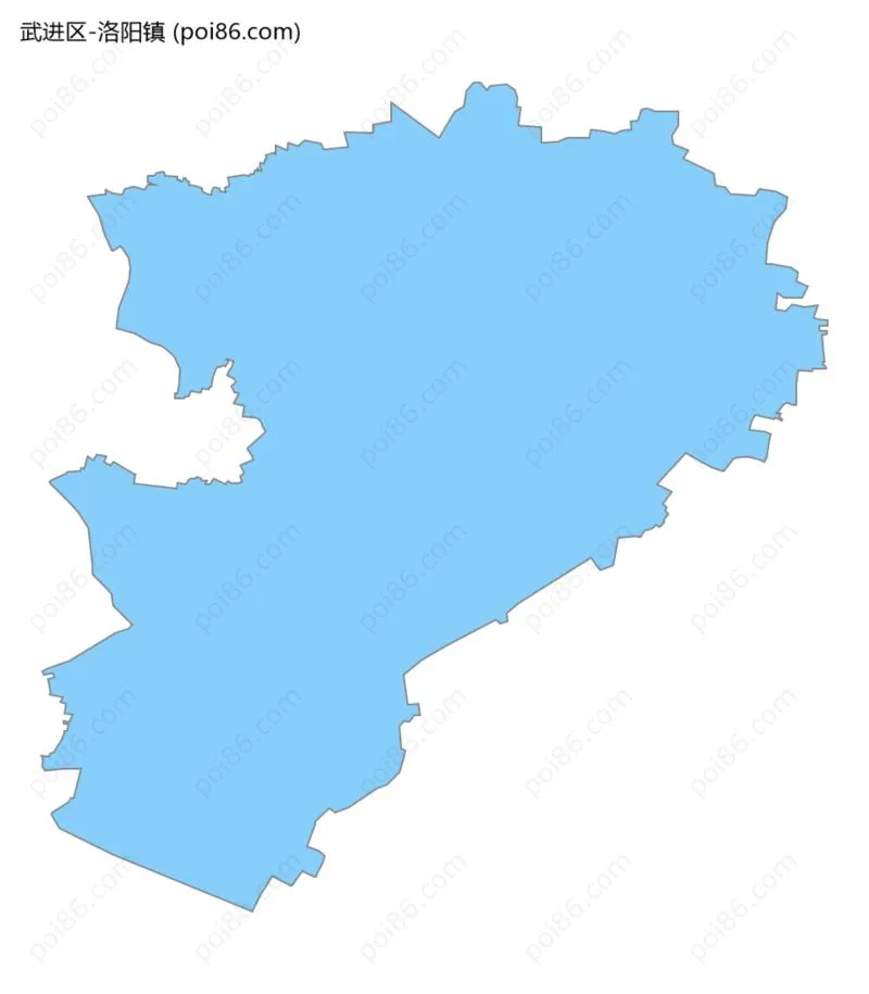 洛阳镇边界地图