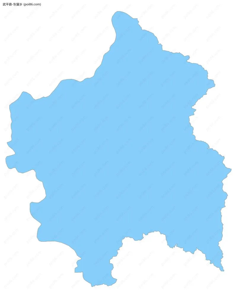 东留乡边界地图