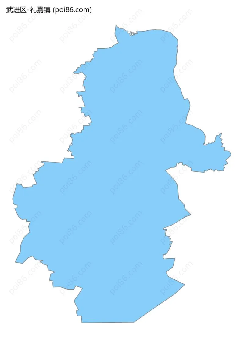 礼嘉镇边界地图