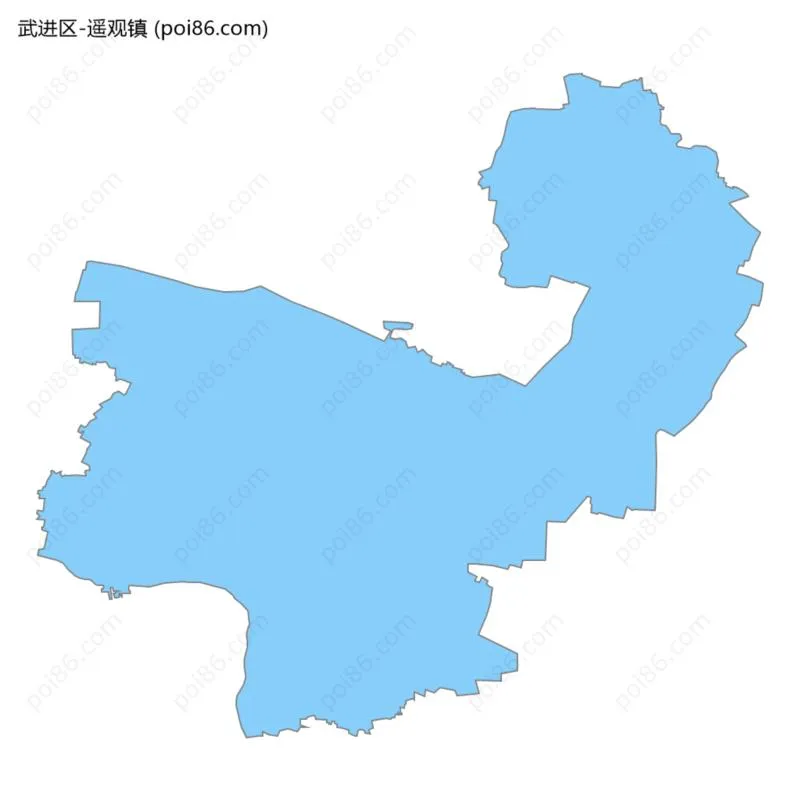 遥观镇边界地图