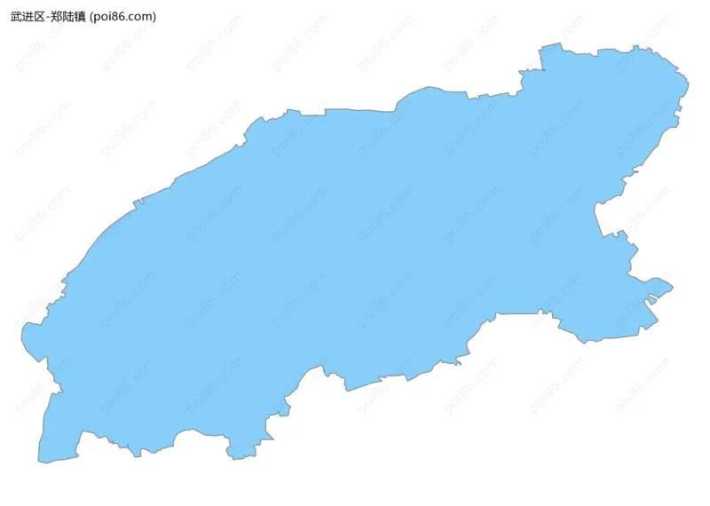 郑陆镇边界地图