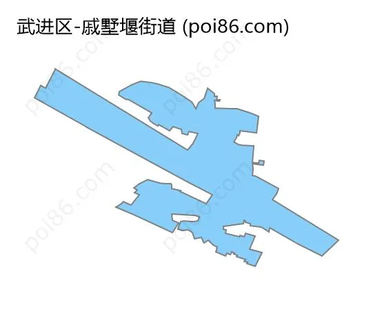 戚墅堰街道边界地图