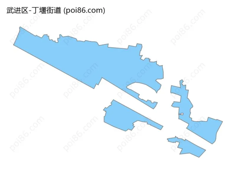 丁堰街道边界地图