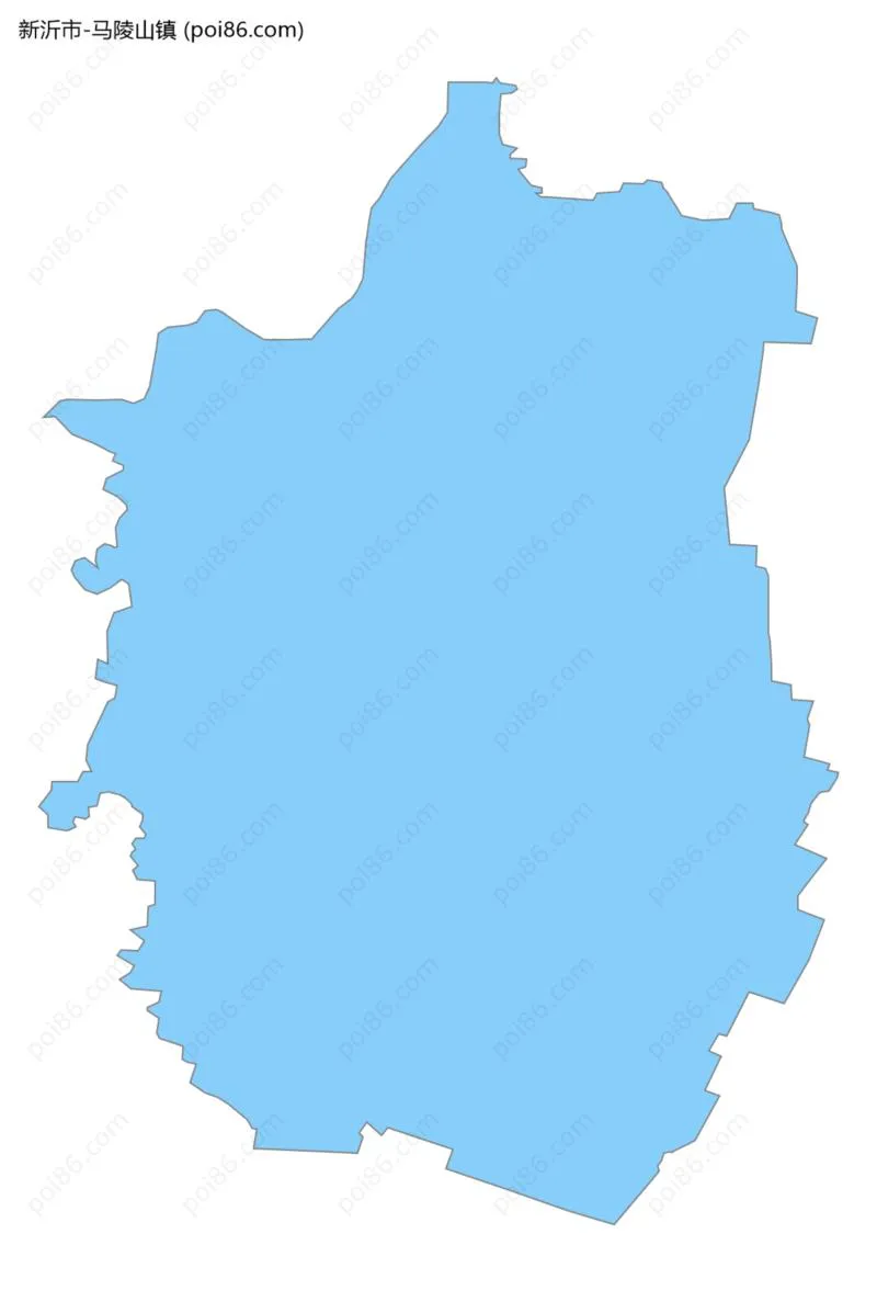 马陵山镇边界地图