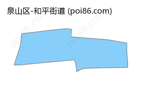和平街道边界地图