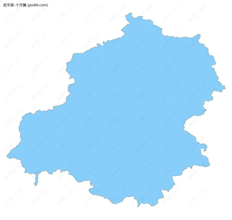 十方镇边界地图