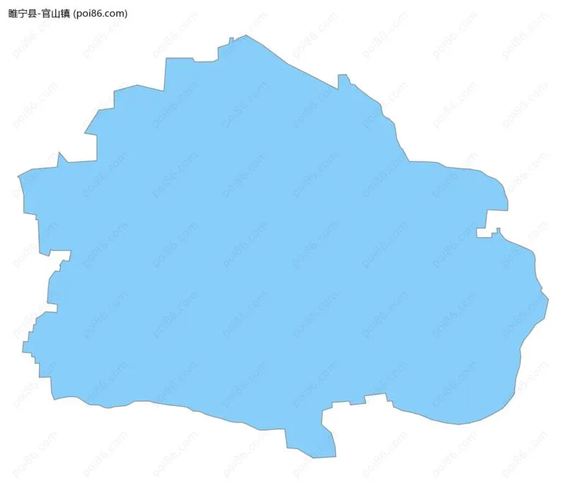 官山镇边界地图