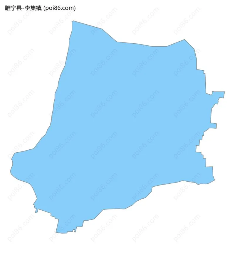 李集镇边界地图