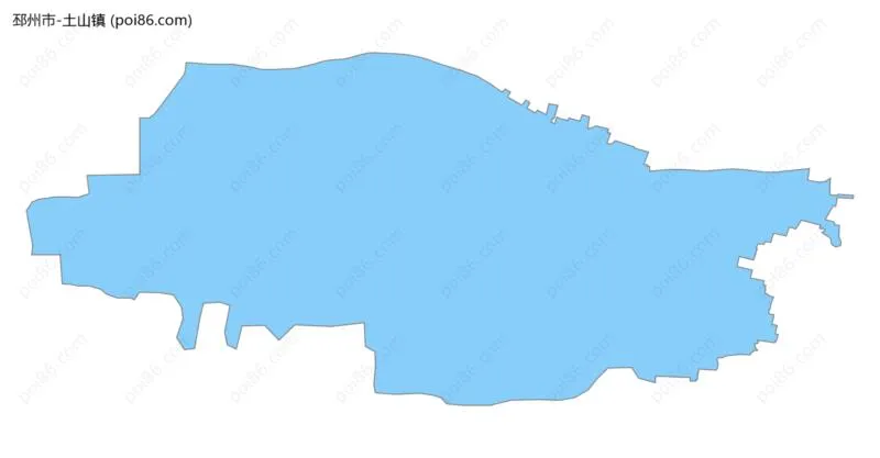 土山镇边界地图