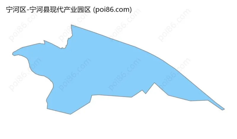 宁河县现代产业园区边界地图