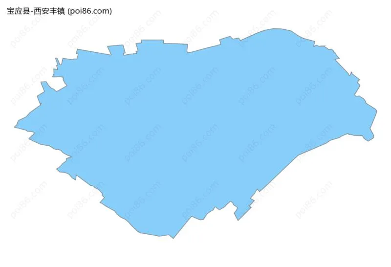 西安丰镇边界地图