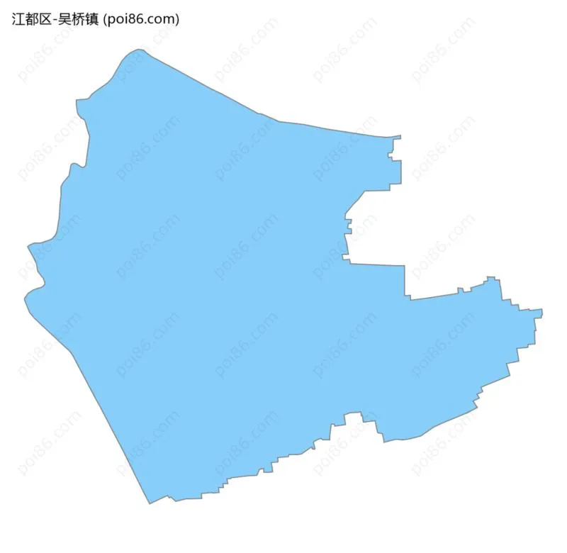 吴桥镇边界地图