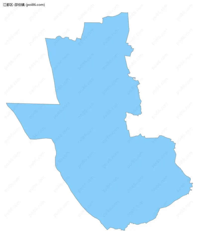 邵伯镇边界地图