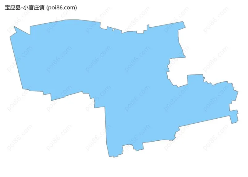 小官庄镇边界地图