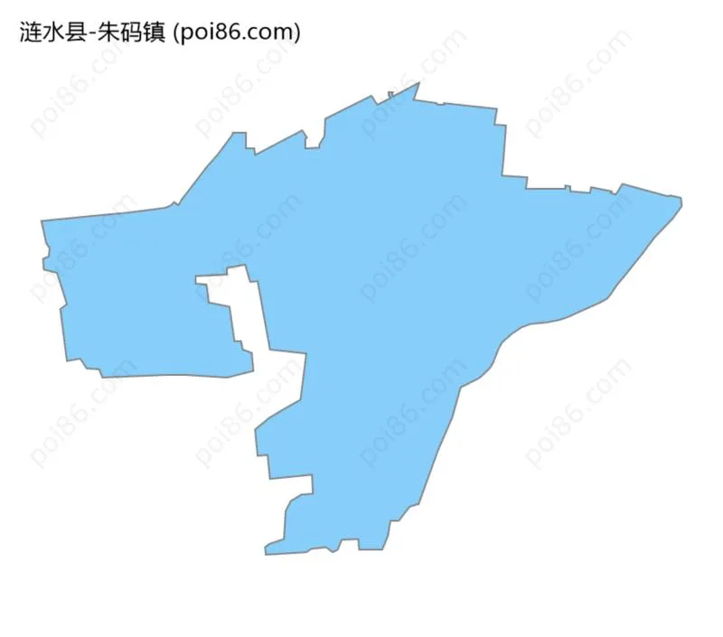 朱码镇边界地图