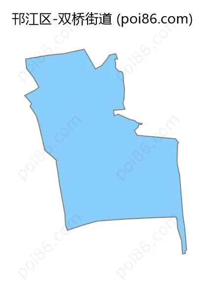 双桥街道边界地图