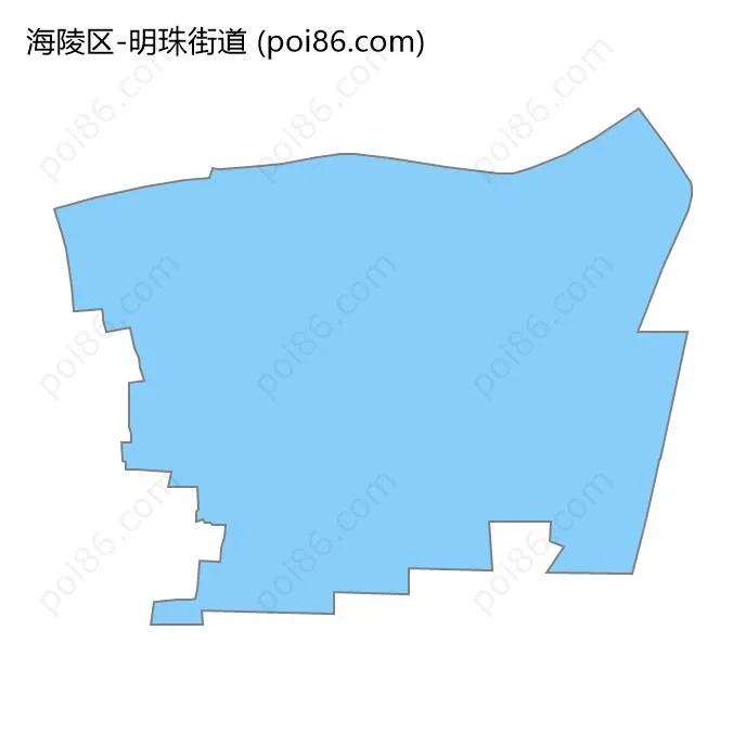 明珠街道边界地图