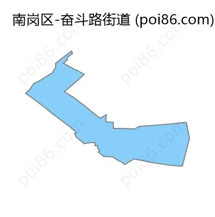 奋斗路街道边界地图