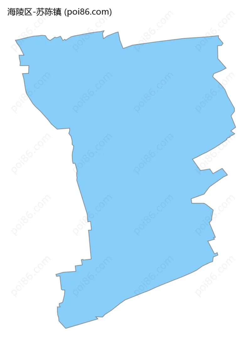 苏陈镇边界地图