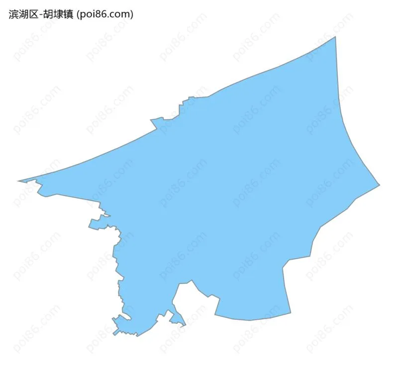 胡埭镇边界地图