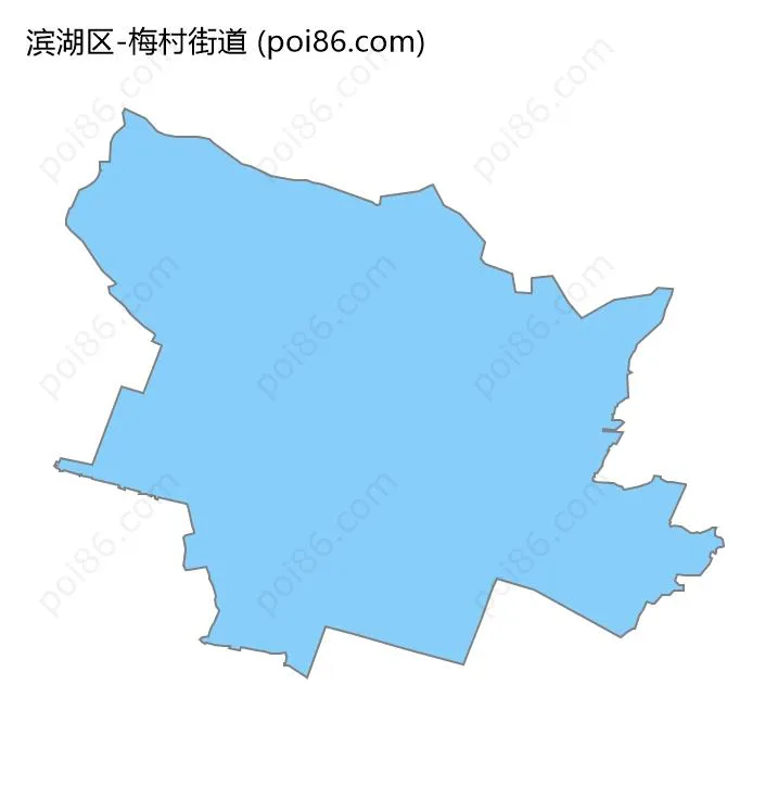 梅村街道边界地图