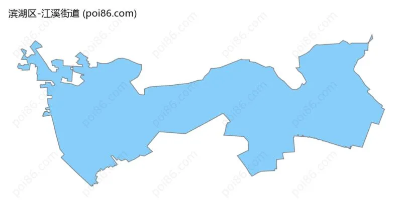 江溪街道边界地图