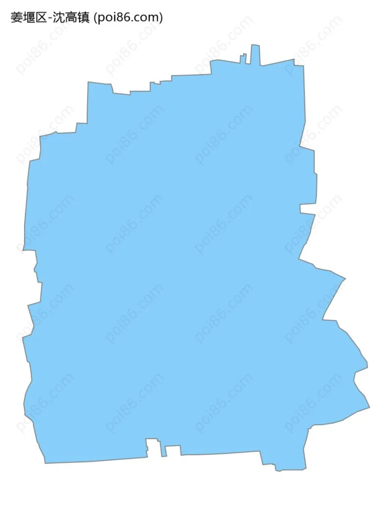 沈高镇边界地图