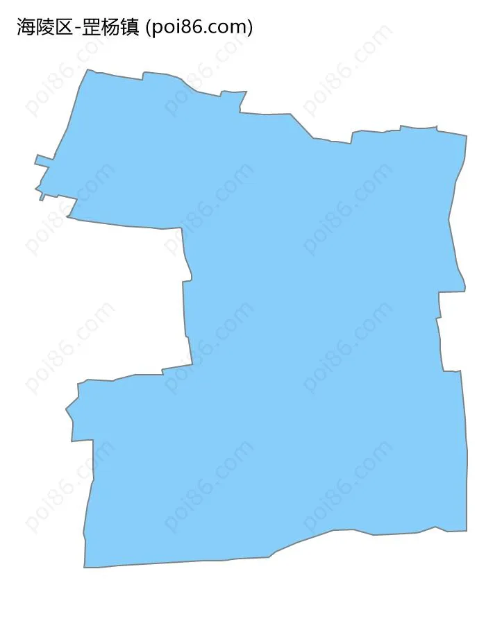 罡杨镇边界地图