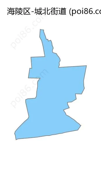 城北街道边界地图